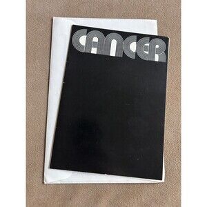 CANCER Zodiac Astrological occasions Richard P Matson satire Greeting Card 1978